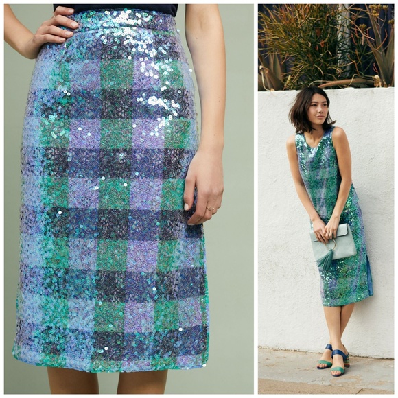 Anthropologie Dresses & Skirts - NWT, Anthropologie, Sequined Palette Midi Skirt